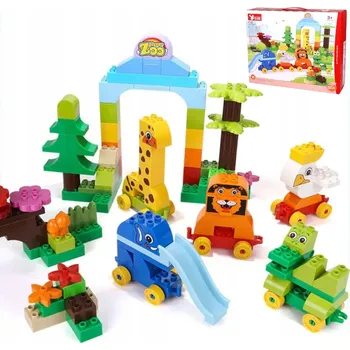 ostatní stavebnice Wange DUBIE 640 vzdělávacích Stavebnice - Průvod zvířat, 96 prvků Duplo