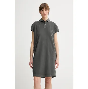 Dámské šaty Šaty G-Star zelená barva, mini, D25910-D756 D25910.D756 77X, vel. S