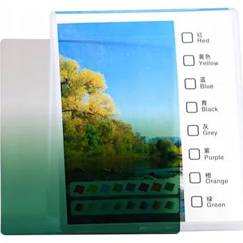 Obdélníkový přechodový filtr zelený