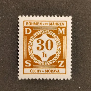 Poštovní známka Známka Protektorát Č.a M., 30H, Pof.SL1*