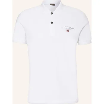 Pánské tričko Napapijri Pánská Žerzejová Polokošile Elbas Regular Fit, bílá...