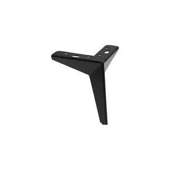 Nábytkové kování GTV STAR nábytková noha, H=155 mm, ocel, matná černá