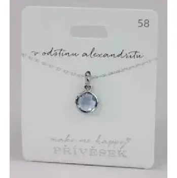 Šperk Přívěsek MAKE ME HAPPY číslo 58 V odstínu alexandritu - Happy Spirit