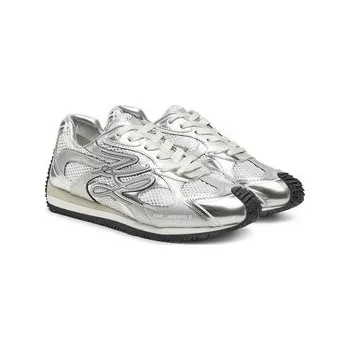 Dámské tenisky Sneakersy KARL LAGERFELD Velocette KL63925 Stříbrná 41