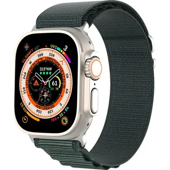 Řemínek na hodinky DUX DUCIS řemínek GS nylon pro Apple Watch 42 / 44 / 45 / 49 mm zelený