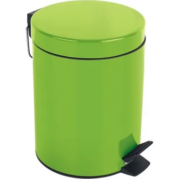 Odpadkový koš Spirella pedálový odpadkový koš Sydney, zelený, ocel, 3 l
