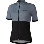 SHIMANO Cyklistický dres s krátkým rukávem - ELEMENT - šedá/černá S