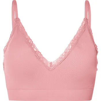 Podprsenka esmara® Dámská bezešvá podprsenka s krajkou (růžová, S(36/38))