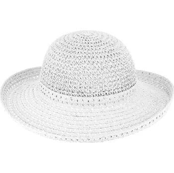 Klobouk Fiebig - Headwear since 1903 Dámský bílý letní klobouk Cloche - nemačkavý letní klobouk s větší krempou Velikost: Unisize (S-XL)