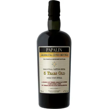 Rum Papalin Jamaica 5 YO High Ester 0,7l 47% (holá láhev)