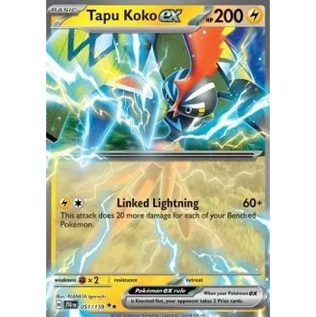 Karetní hra Pokémon JTG 051/159 Tapu Koko ex - Journey Together Stav: Near Mint