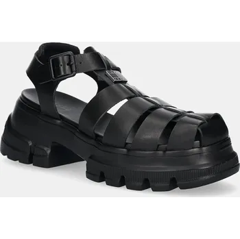 Dámské sandále Kožené sandály Tommy Jeans FISHERMAN SANDAL EN0EN02751 černá 99X, EUR 39