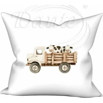 Polštář Dante Povlak Farmářské auto s kravičkami40x40