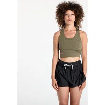 Tílko adidas Adi365 x Hermanos Koumori Running Crop Top Olive Strata XS