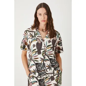 Dámská košile Halenka Medicine RW25.BKD011 béžová 02A, vel. M