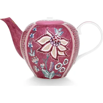 Konvice na čaj Konvice na čaj Flower Festival Dark Pink PiP Studio, 1600 ml
