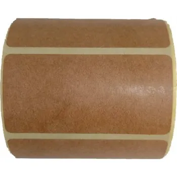 Samolepící etiketa TERMOTRANSFEROVÁ PAPÍROVÁ ETIKETA KRAFT 50x30 MM - 1 ROLKA (1000 ETIKET)