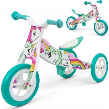 Dětské vozidlo MILLY MALLY LOOK Tříkolka Odrážedlo 3v1