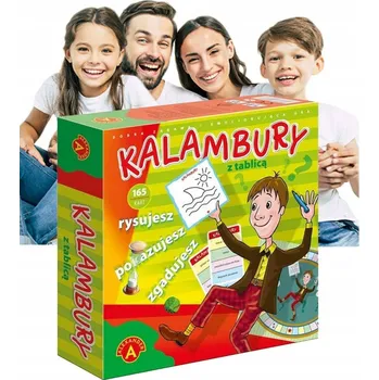 Desková hra Společenská hra KALAMBURY S HERNÍ DESKOU INTEGRAČNÍ STRATEGICKÁ HRA DESKOVÉ HRY PRO DĚTI SPOLEČENSKÉ HRY PÁRTY HRY PRO CELOU RODINU RODINNÉ HRY SADA Alexander
