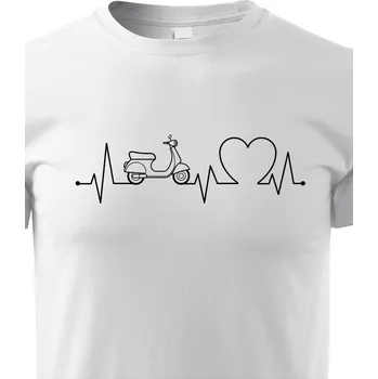 Chlapecké tričko Dětské tričko Tep - skútr, Barva Bílá, Velikost 158 cm/12 roků, Canvas Dětské tričko Bezvatriko.cz 2756