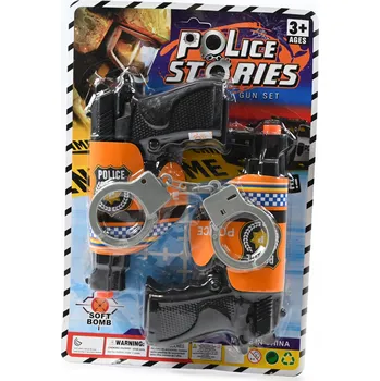 Hra na policii a hasiče POLICAJT MALÝ DETEKTIV POUTA SADA PISTOLÍ 2KS