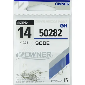 Rybářský háček Háčky zemní, splávkové, s otřepem Owner 50282 Sode 15 ks