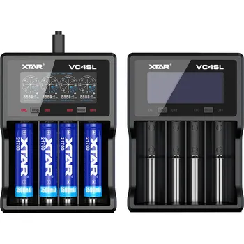 XTAR Nabíječka VC4SL pro akumulátory Li-ion 16340 18650 21700 AA AAA C D