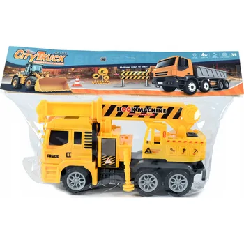 autíčko JEŘÁB ŽLUTÝ NÁKLADNÍ AUTO STAVEBNÍ VOZIDLO PRO DĚTI