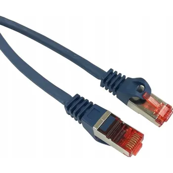 Síťový kabel Patchcord S/FTP kat. 6A měděný modrý 3m