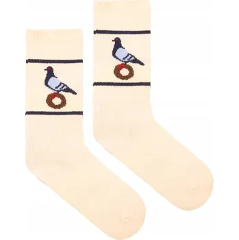 Pánské ponožky KABAK Sportovní Ponožky BO krémové Holubice 36-41 béžové, velikost 36-40