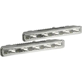 Denní svícení Titanové světla pro denní svícení 5 LED HIGH POWER 12V / 24V TITANIUM