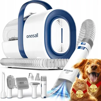 Kosmetika pro psa Stříhací strojek na psy s vysavačem, sací výkon 12 000 Pa ONEISALL