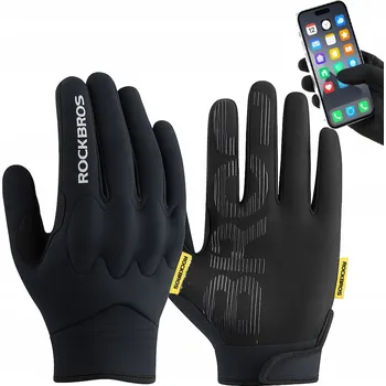 Cyklistické rukavice Cyklistické taktické rukavice s prsty pro dotykové obrazovky, ochrana kloubů, velikost XL RockBros ZR56