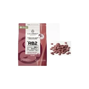 Čokoláda Belgická čokoláda - Callebaut ČERVENÁ / RUBY 0,5 kg