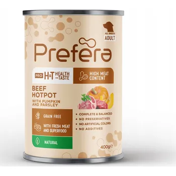 Krmivo pro psa PREFERA PRO krmivo krmivo pro psy hovězí maso s dýní a petrželkou 400 g