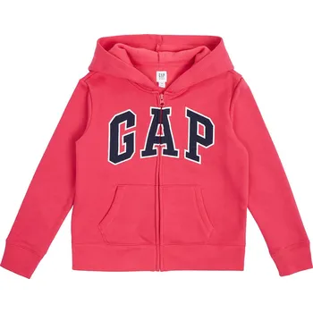 Dámská mikina mikina GAP V-Frch SLD Logo Zip - Bright Claret 12 Years