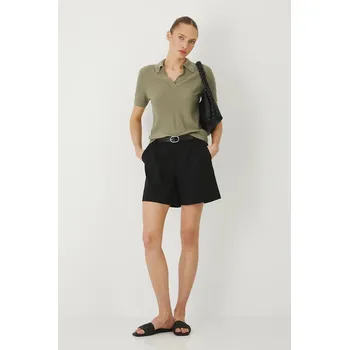 Dámské kraťasy Kraťasy Medicine dámské, černá barva, medium waist RS25.SZDB00 99X, vel. L