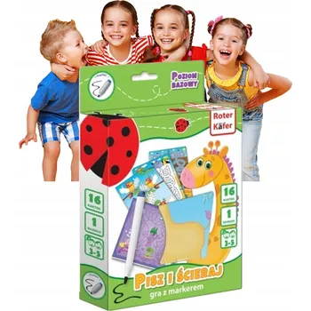 Desková hra Stolní hra PIŠ A SMAŽ – ZÁKLADNÍ ÚROVEŇ – EDUKAČNÍ SADA – HRA PRO DĚTI – LOGICKÉ HRY – HRY PRO LOGICKÉ MYŠLENÍ – VZDĚLÁVACÍ HRA – ROZVOJOVÁ HRAČKA – HRAČKY – HRY Roter Kafer