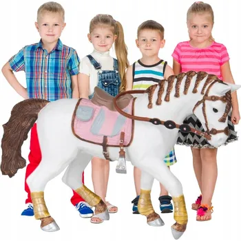 PAPO Figurky Kobyla Osedlaná s Copánky - ODOLNÉ Hračky do SBÍRKY