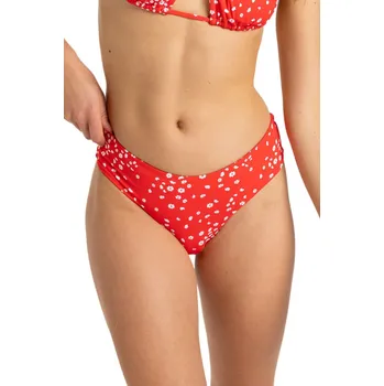 Dámské plavky plavky Roxy PT Beach Classics V Cheeky - RNN6/Poppy Red Dancing Ditsy Swim S