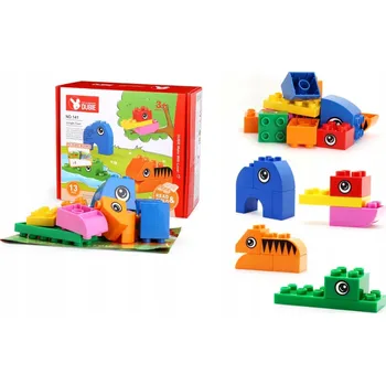 ostatní stavebnice Stavebnice kostky Wange DUBIE 141 Výprava džunglí + 13dílná knížka