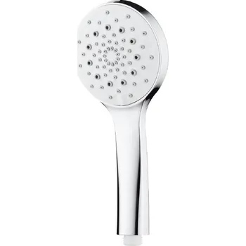 Sprchová hlavice Duschy LOOPY Kulatá sprchová Sprchová Hlavice s 5 funkcemi, chrom/bílá