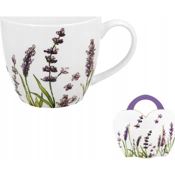 Hrnek Duo LEVANDULOVÝ z porcelánu, 460 ml