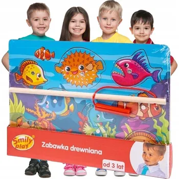 Dřevěná hračka Dovednostní hra Rybaření Smily Play