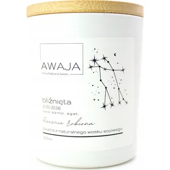 Svíčka SOJOVÁ SVÍČKA ZODIAK BLÍŽENCI