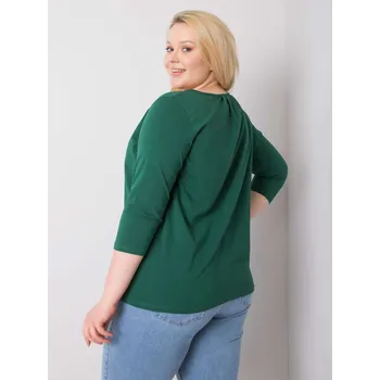 Dámská košile Halenka RV BZ 6334.19P tmavě zelená XL