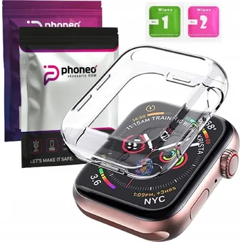 Pouzdro na mobilní telefon POUZDRO SILIKONOVÉ POUZDRO CRYSTAL CASE PHONEO PRO APPLE WATCH 4 5 6 SE 40MM