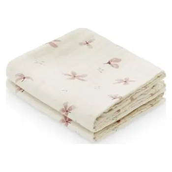 látková plena Cam Cam Copenhagen Mušelínové pleny s potiskem GOTS, 2 ks - Windflower Creme