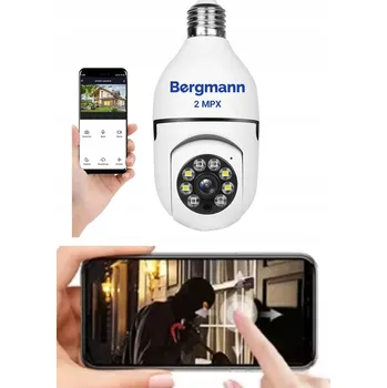 IP kamera Špionážní kamera v žárovce WiFi IP E27 otočná