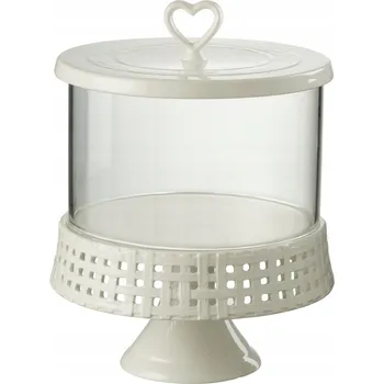 Keramický bílý velký Podnos ve J-line se stínidlem